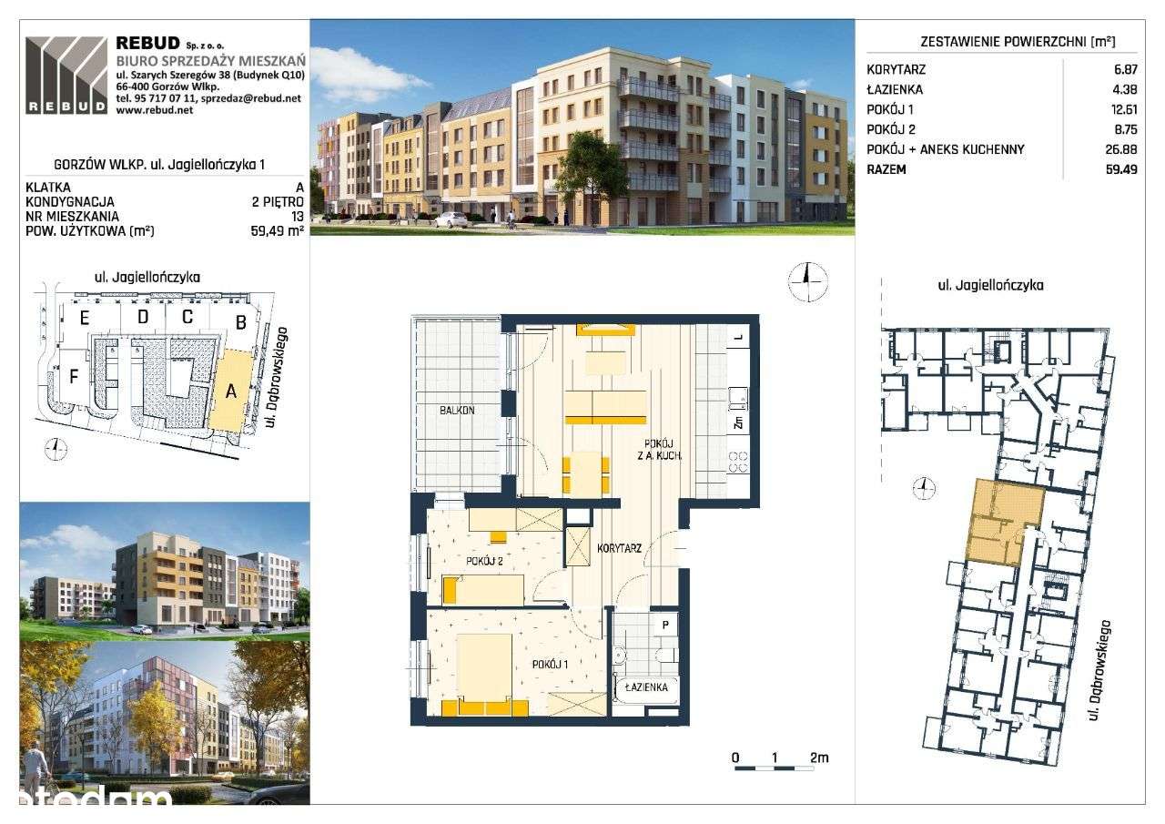 Jagiellończyka | Mieszkanie 1/13 - Pełny obrazek: 2/7