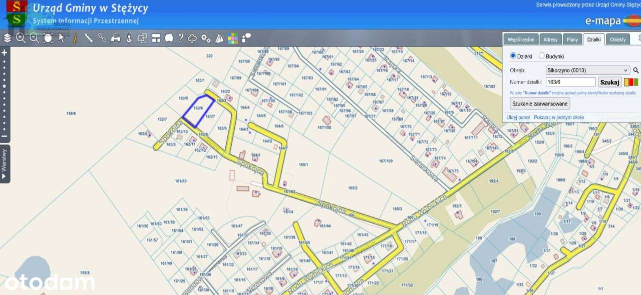 Działka budowlana w Sikorzynie z mediami i Mpzp-11