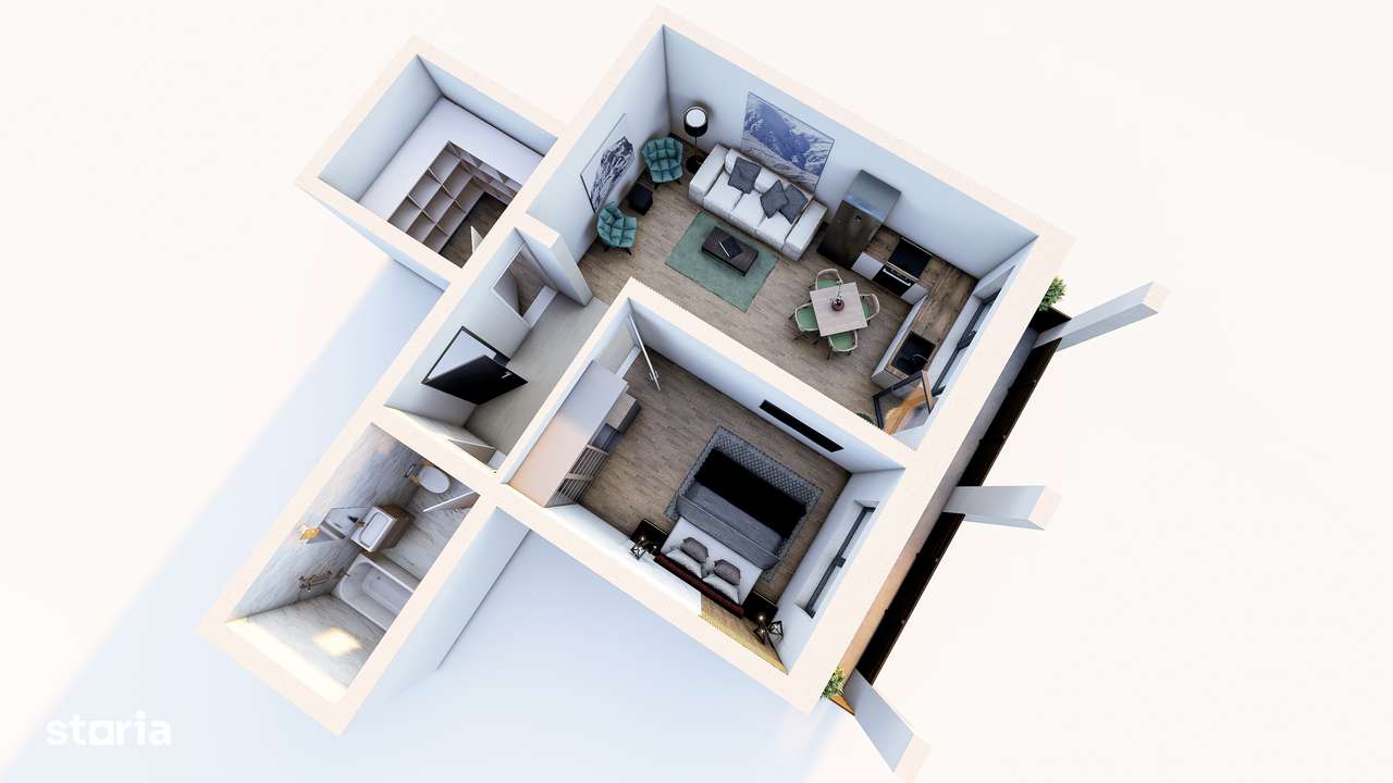 Apartament 2 camere,FINALIZAT, priveliste catre munte, Subcetate City2-10