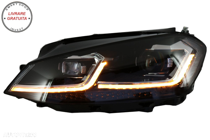 Faruri LED VW Golf 7 VII (2012-2017) Facelift G7.5 R Line Look cu Semnal Dinamic- livrare gratuita - 10