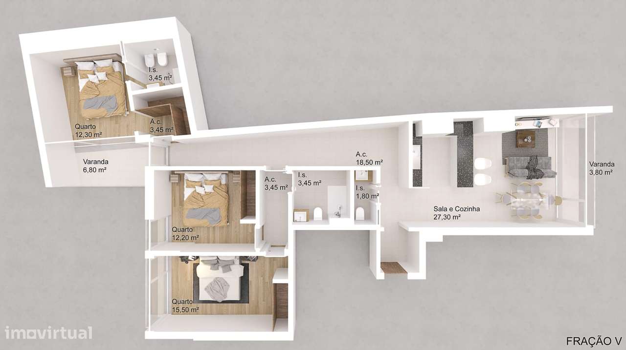 Apartamento T3 de luxo, NOVO, praia, vista mar, piscina!-19