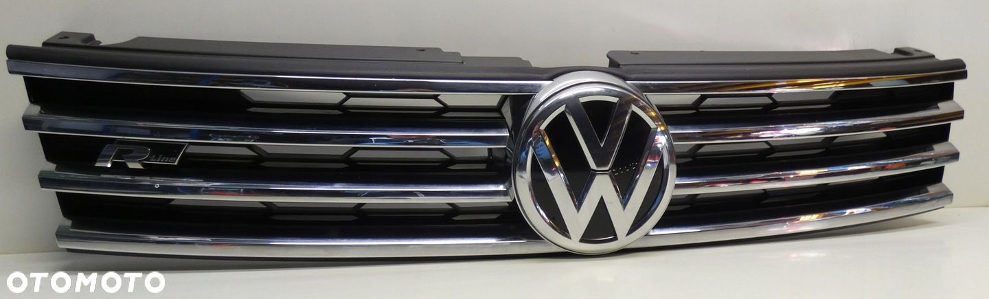 VW TOUAREG 2 LIFT 2014-2018 R-LINE RLINE 7P6 GRILL GRIL ATRAPA ZDERZAKA - 1