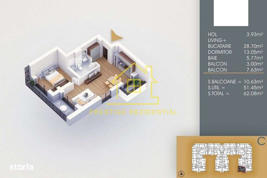 Ultimul apartament- 8 min Metrou Teclu- Finalizat 2025- 2 Cam- 62mp-7