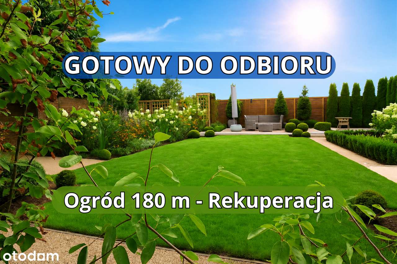 Dom, 4 pok. – GOTOWY - Ogród 180 m2 - Rekuperacja - POMPA/PODŁOGOWE -BRAK SKOSÓW