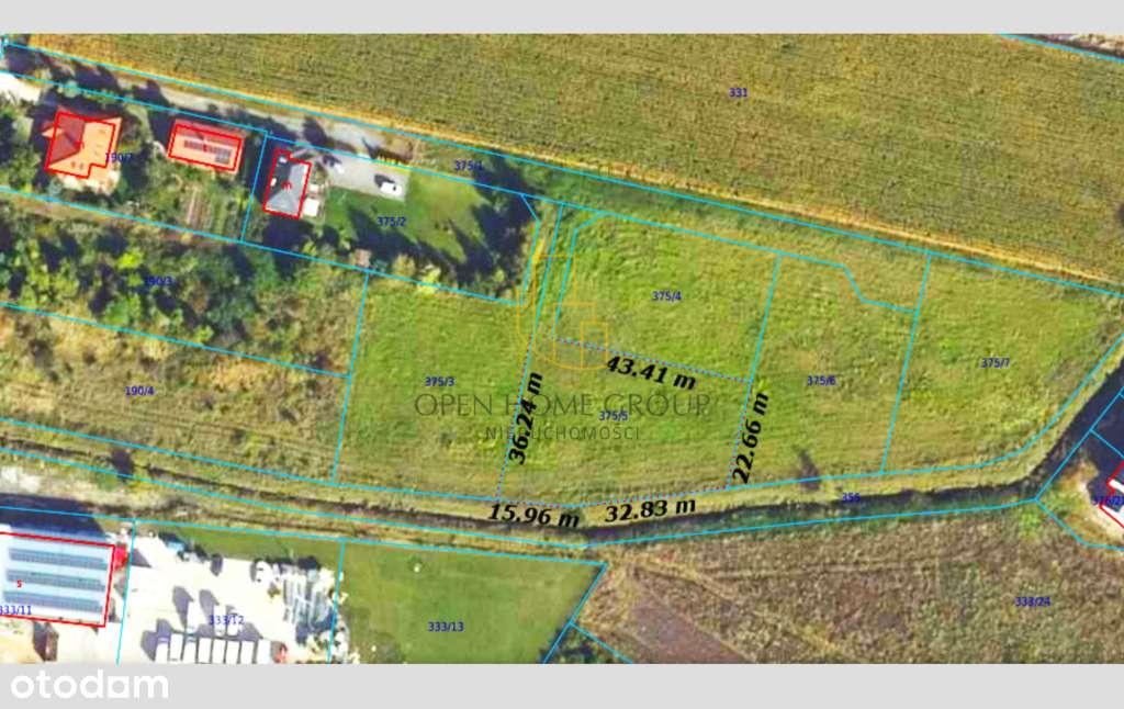 Domasław, Bielany, działka budowlana 1550 m2 - Pełny obrazek: 4/7
