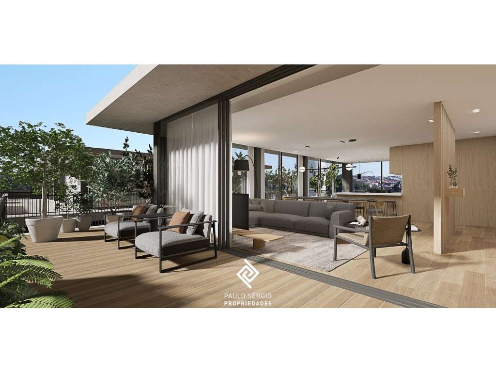 T4 com vistas sobre a cidade, rio e mar em Vila Nova de Gaia - Grande imagem: 5/24