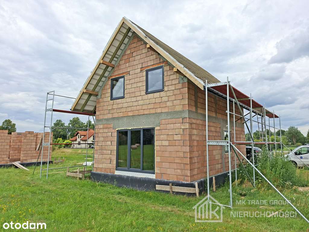 Nowy dom wolnostojący Kłaj, pow. 80m2, rekuperacja