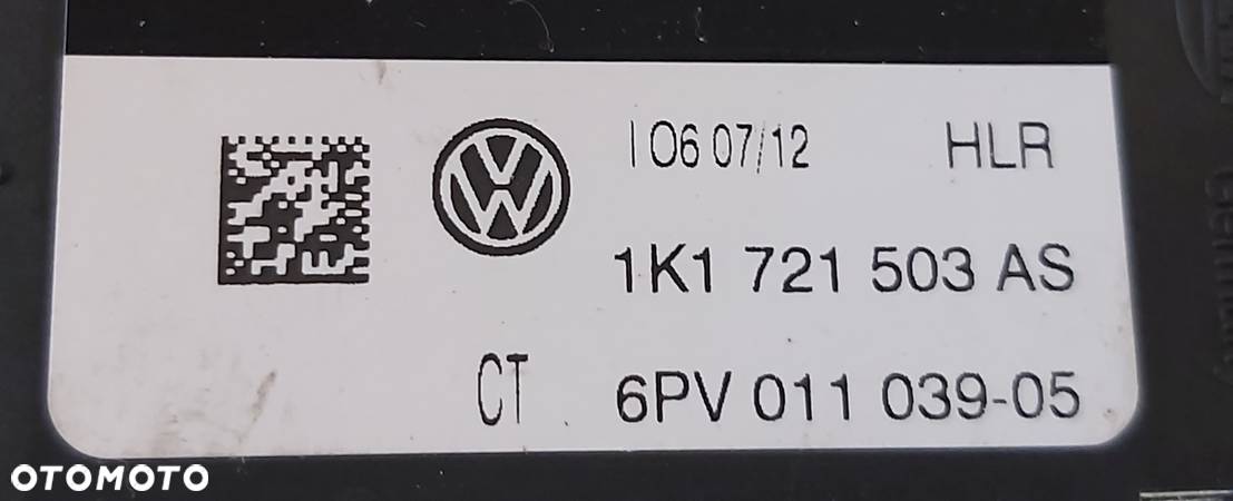 VW PASSAT B7 12r POTENCJOMETR GAZU 1K1721503AS - 2