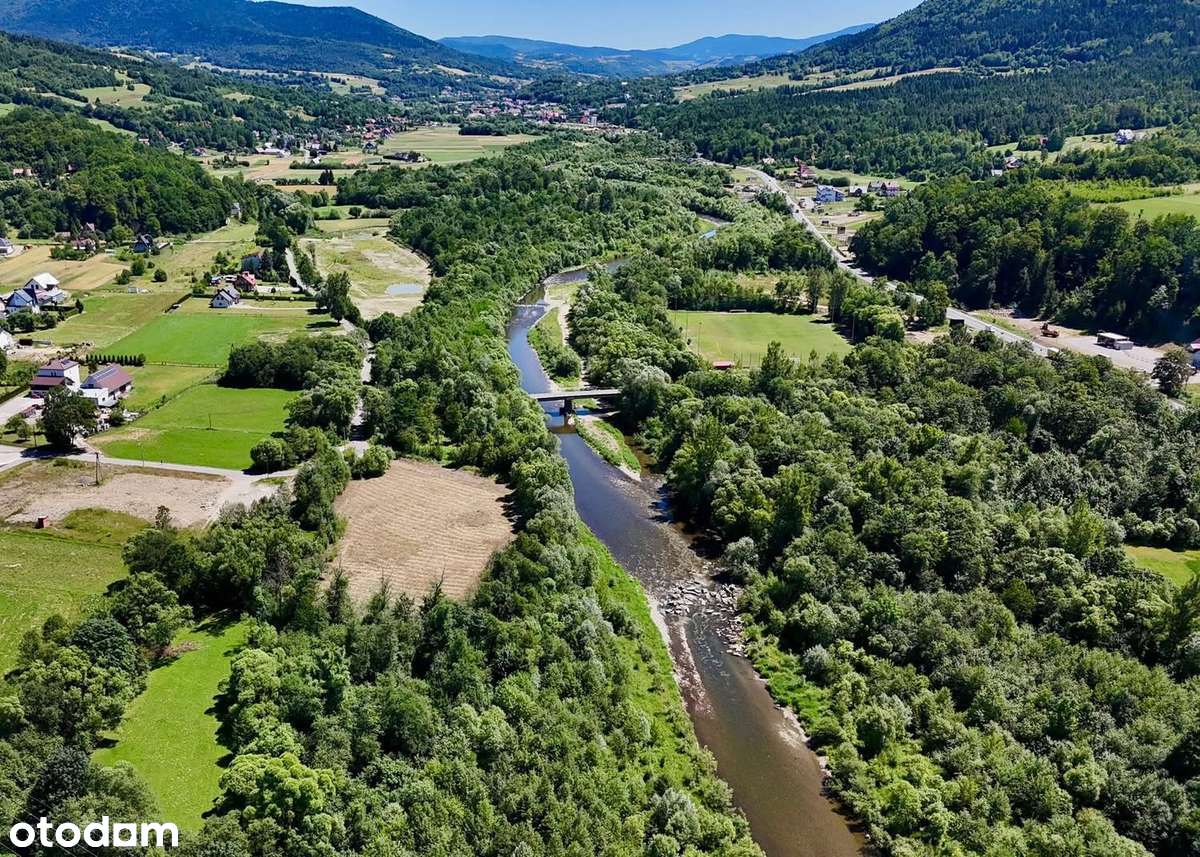 Działka nad rzeką Rabą- idealna pod rekreację lub glamping /LUBIEŃ - Pełny obrazek: 5/8