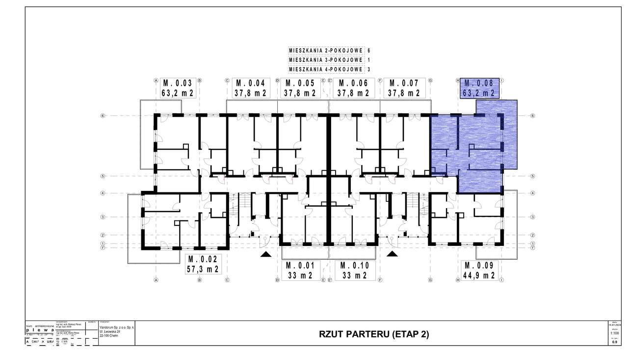 Gotowy Apartament 62 m² | Balkon 17 m² | Windy | Garaże - Pełny obrazek: 3/10