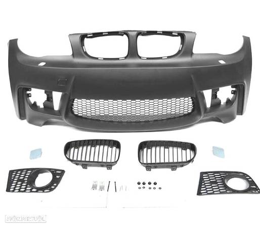 PARA-CHOQUES FRONTAL PARA BMW E81 E82 E87 E88 04-13 LOOK M1 + GRELHAS - 2