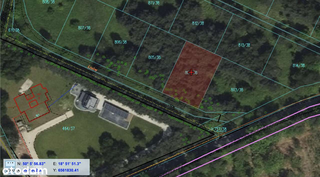 Piękna działka budowlana – Orzesze Zgoń, ul. Lisów - Cena z VAT - Pełny obrazek: 3/7