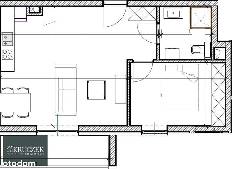 Mieszkanie, 43,50 m², Niepołomice-4