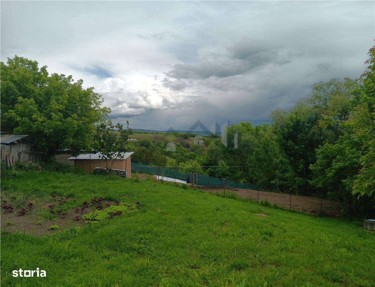 Ciurbesti TEREN 1347mp cu casa batraneasca 61mp utilitati trase panora - Imagine principală: 3/12