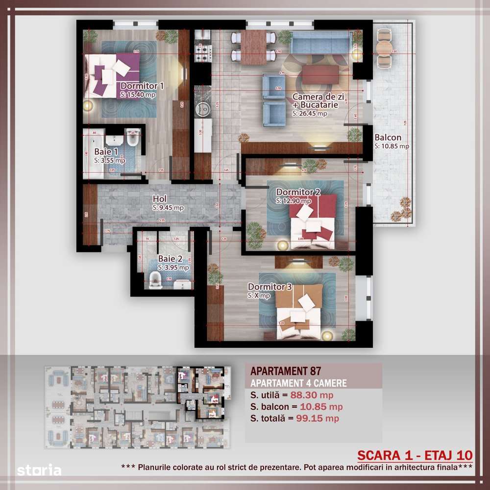 Apartament 4 camere compact  Titan Pallady Metrou Nicolae Teclu - Imagine principală: 1/12