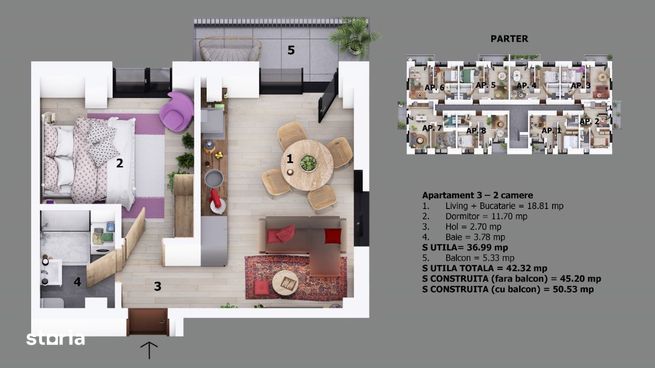 Apartament 2 camere | Ion Creanga / Nichita Stanescu Odaile 500m DN1-5