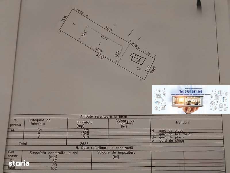 Casă cu teren generos de 2.636 mp, în Tudor Vladimirescu - Imagine principală: 1/6