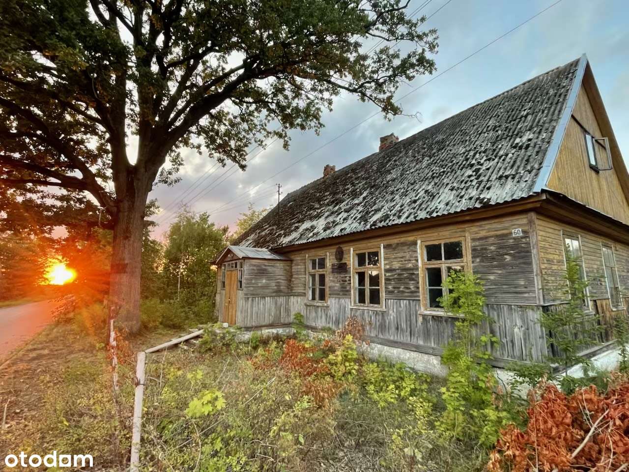 STARY DREWNIANY DWOREK w Łosince z 1890 roku.  REWEACYJNY ZDROWY DYL - Pełny obrazek: 1/20