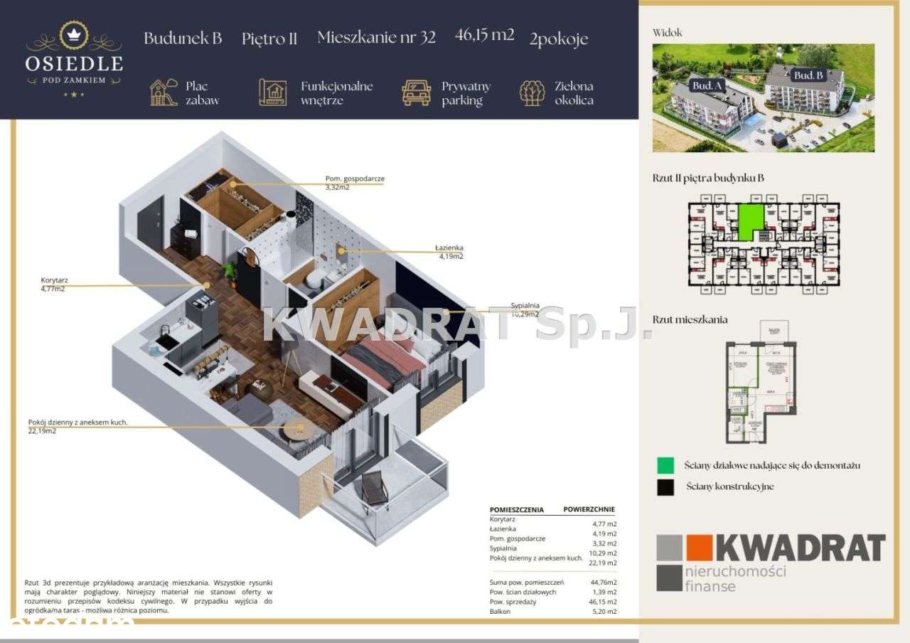 Nowoczesne mieszkanie z garderobą- Wieruszów - Pełny obrazek: 5/5