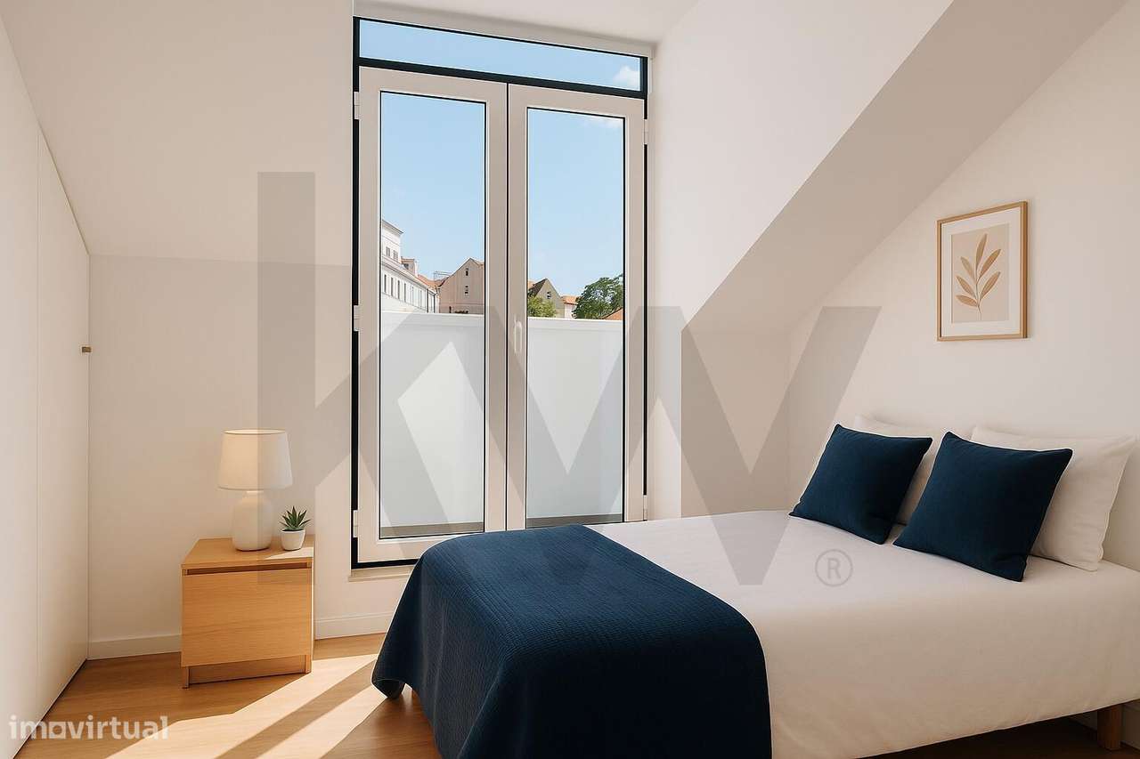 Apartamento T2 Luminoso e Totalmente Renovado no Coração de São Vicent - Grande imagem: 3/10