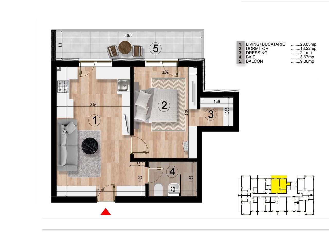 Apartament cu 2 camere,  Metrou Berceni/ Dimitrie Leonida-2