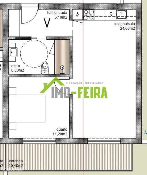 Apartamento T1, São João de Ver-13