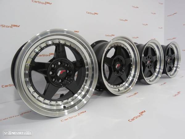 Jantes Japan Racing JR6 16x8 ET25 4x100/108 Gloss Black w/Machined - 4