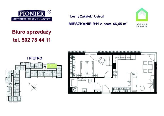B11- apartament u podnórza Lipowskiego Gronia