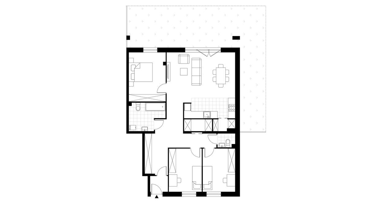 Aleja Wiśniowa Pogórze | mieszkanie 95,27 m2 |D_1 - Pełny obrazek: 4/9
