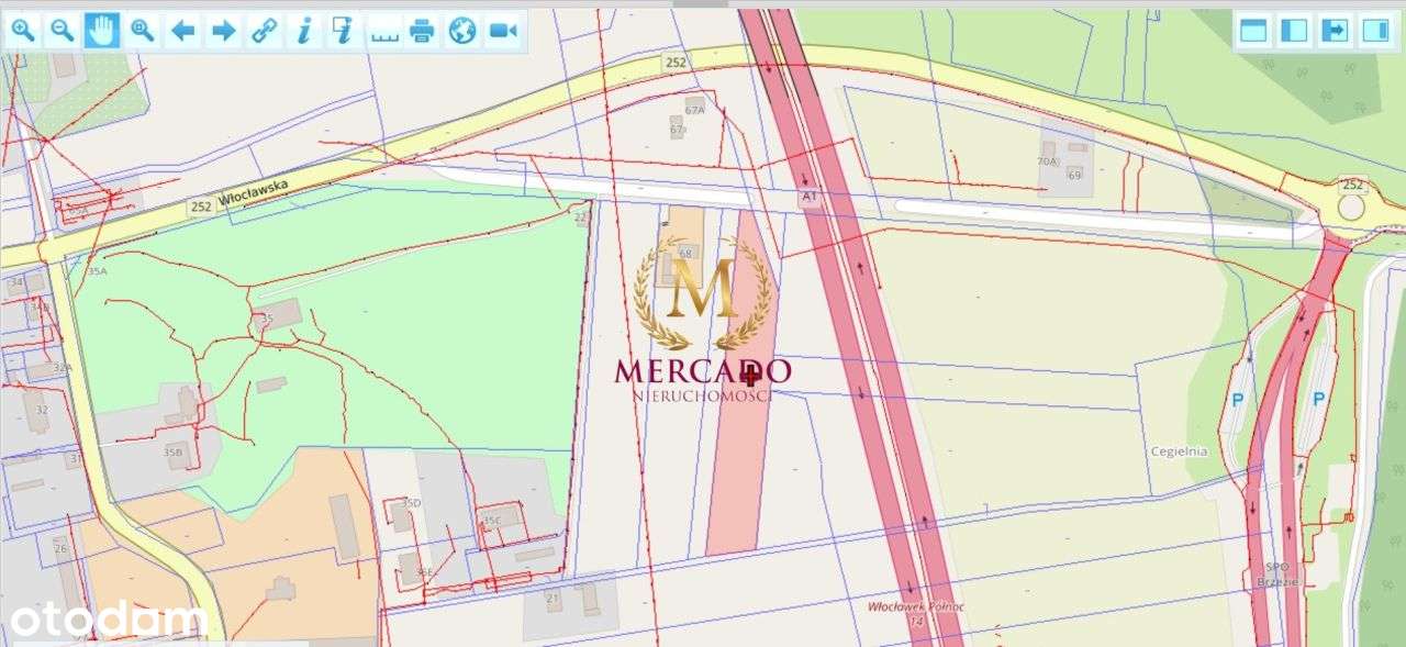 Działka inwestycyjna 7440m2 przy autostradzie A1 - Pełny obrazek: 4/4