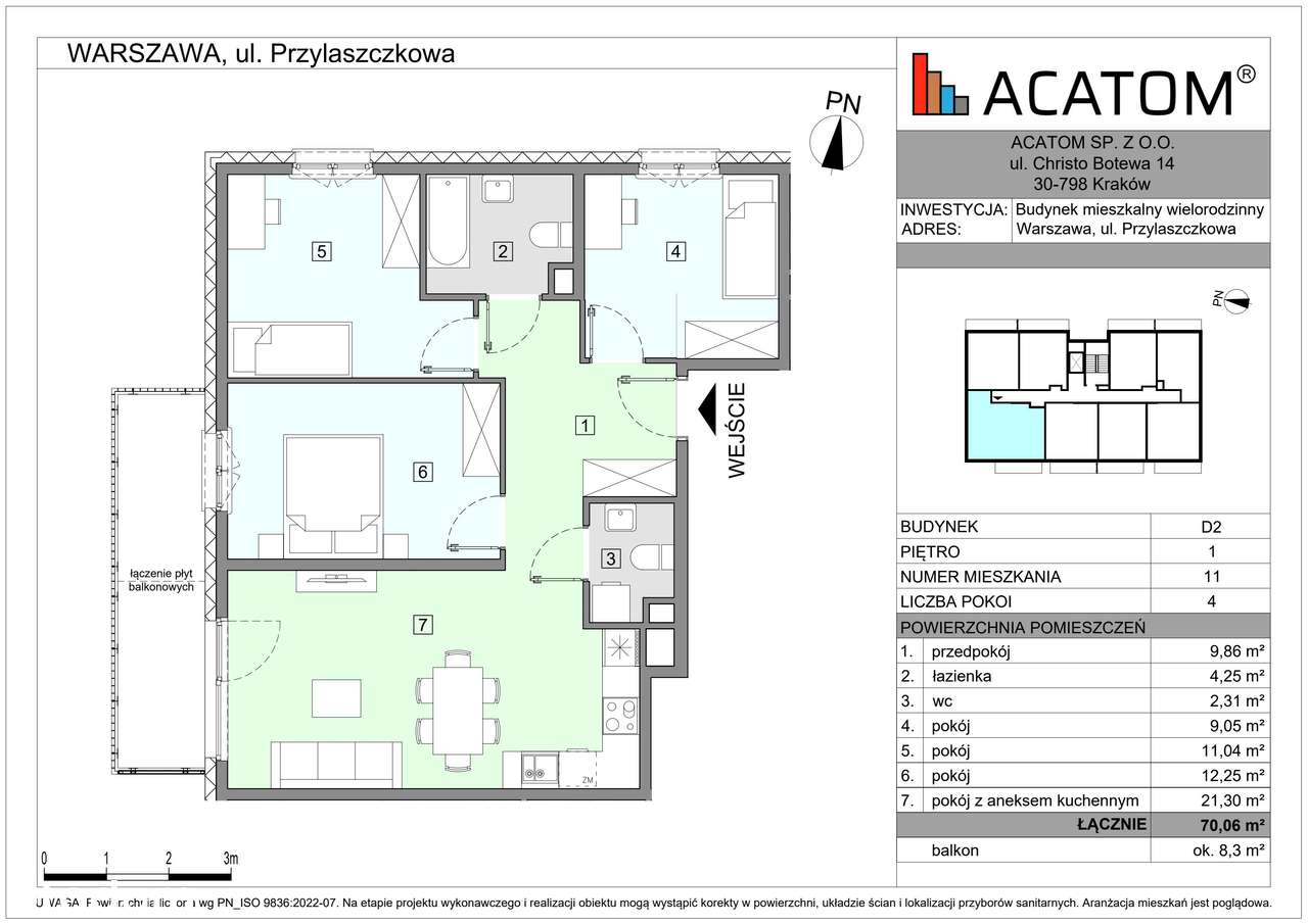 Wawer Go 2.0 | mieszkanie 4-pok. | D2_M11 - Pełny obrazek: 2/7