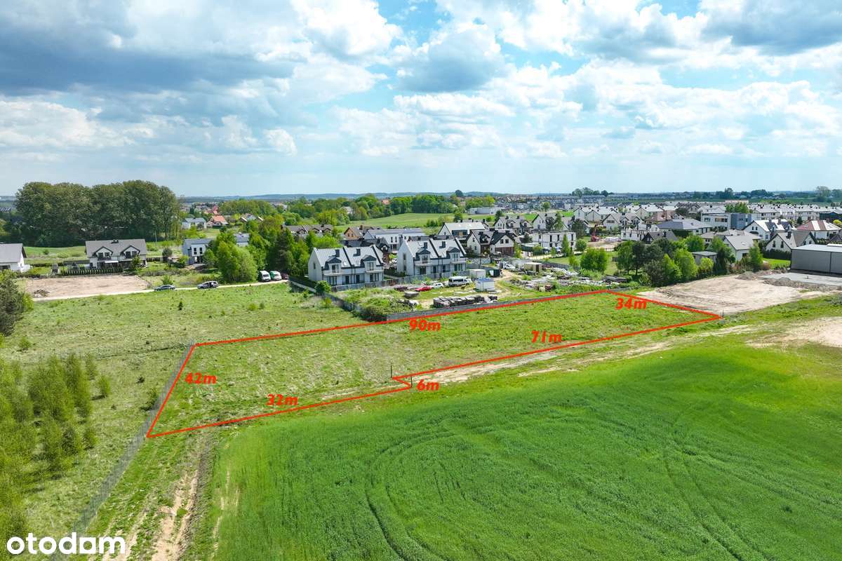 Działka z wydaną WZ dla budowy hali | Sąsiedztwo węzła Miszewo-11