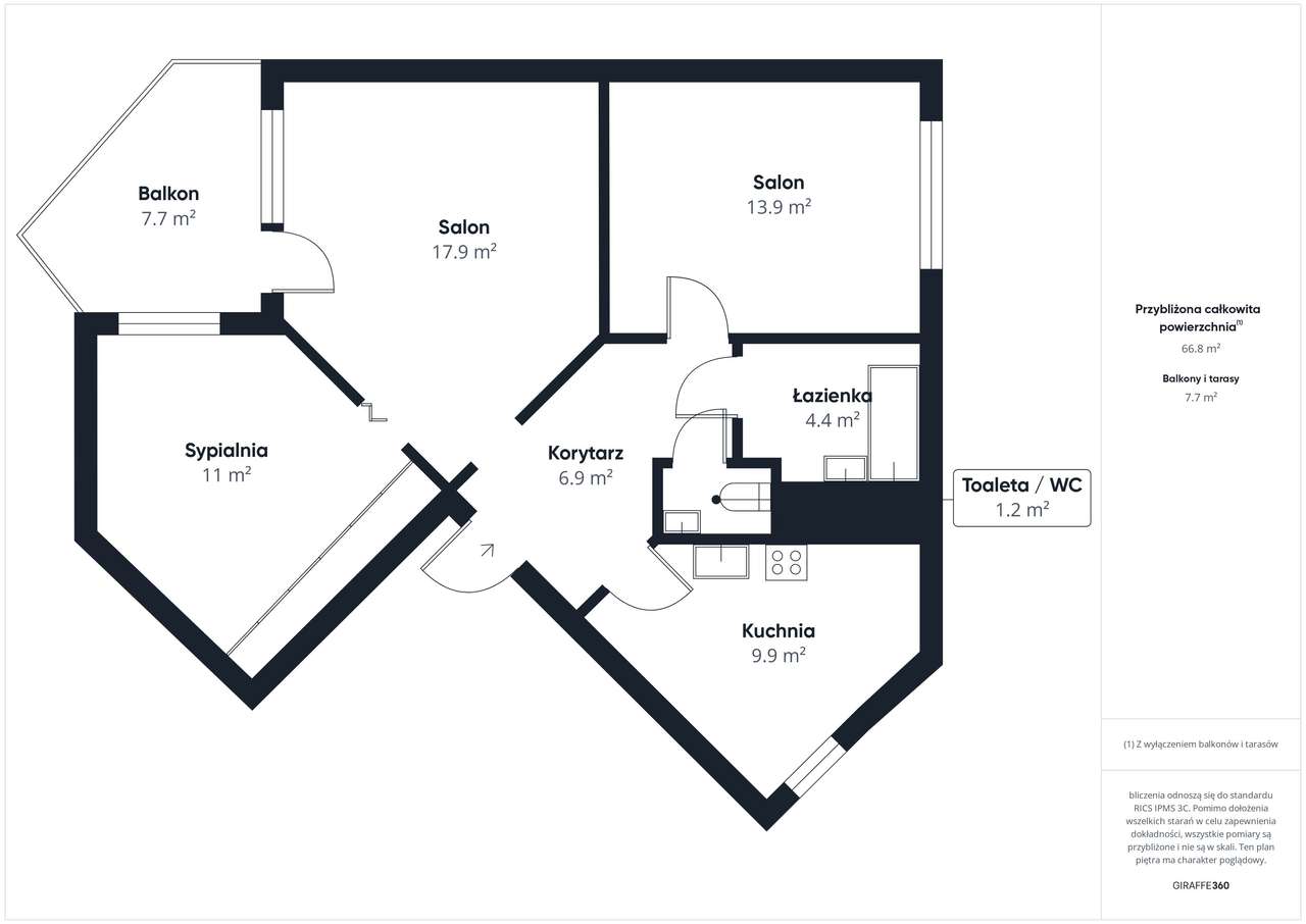 Sosnowiec Centrum Kiepury / Kilińskiego 3 Pokoje CENA DO NEGOCJACJI!!!-19