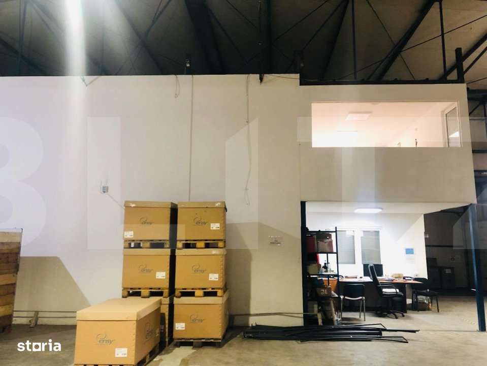 1800 de mp hala cu 300 mp de birouri, acces la 2 rampe - Imagine principală: 4/11