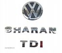 VOLKSWAGEN SHARAN 02-10 TDI EMBLEMAT ZNACZEK NAPISY KLAPY TYLNEJ ORYG - 1