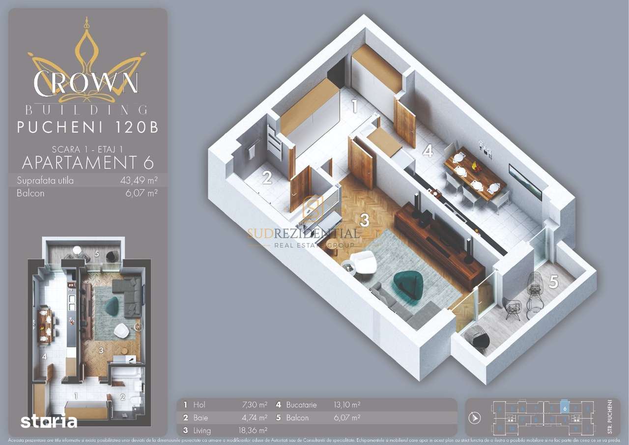 Garsoniera noua in bloc nou, zona Rahova, Salaj, Comision 0% - Imagine principală: 4/20