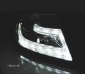 FARÓIS FRONTAIS PARA AUDI A4 B8 07-11 LUZ DIURNA LED DRL FUNDO PRETO - 3