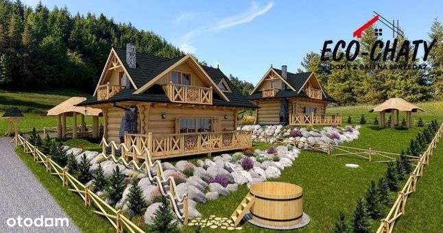 Inwestycja osiedle 8 domów z bali z działką Zawoja-14