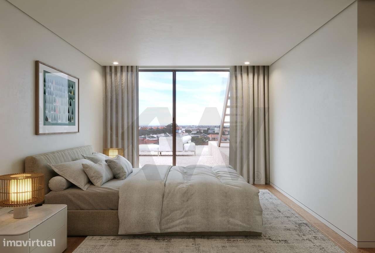 Apartamento T4Duplex NOVO com terraço de 135m2 e garagem fechada na Pr - Grande imagem: 5/19