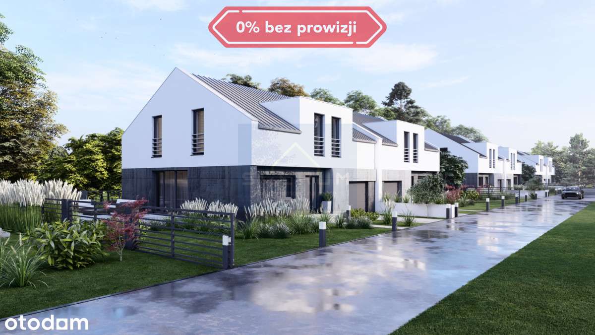 Nowoczesne bliźniaki na sprzedaż Lisiniec - Pełny obrazek: 1/20