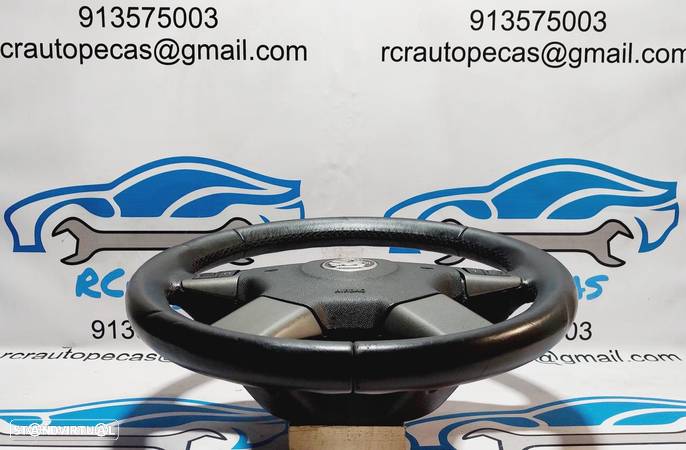 VOLANTE GUIADOR COMPLETO OPEL 13161861 OPEL SIGNUM Z03 VECTRA C Z02 PELE COMANDOS MULTIFUNÇÕES AIRBAG - 3