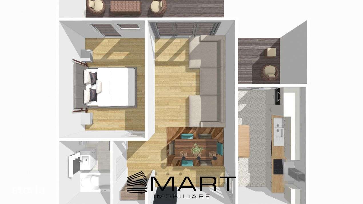 Apartament 2 camere zona Veterani - Imagine principală: 2/8