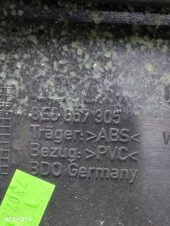 Boczek Drzwi Lewy Tył Audi A4 B7 8E0867305 - 3