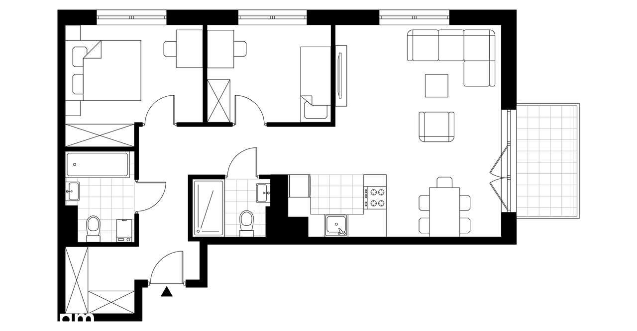 3-pokojowe mieszkanie 63m2 + balkon Bez Prowizji - Pełny obrazek: 4/7