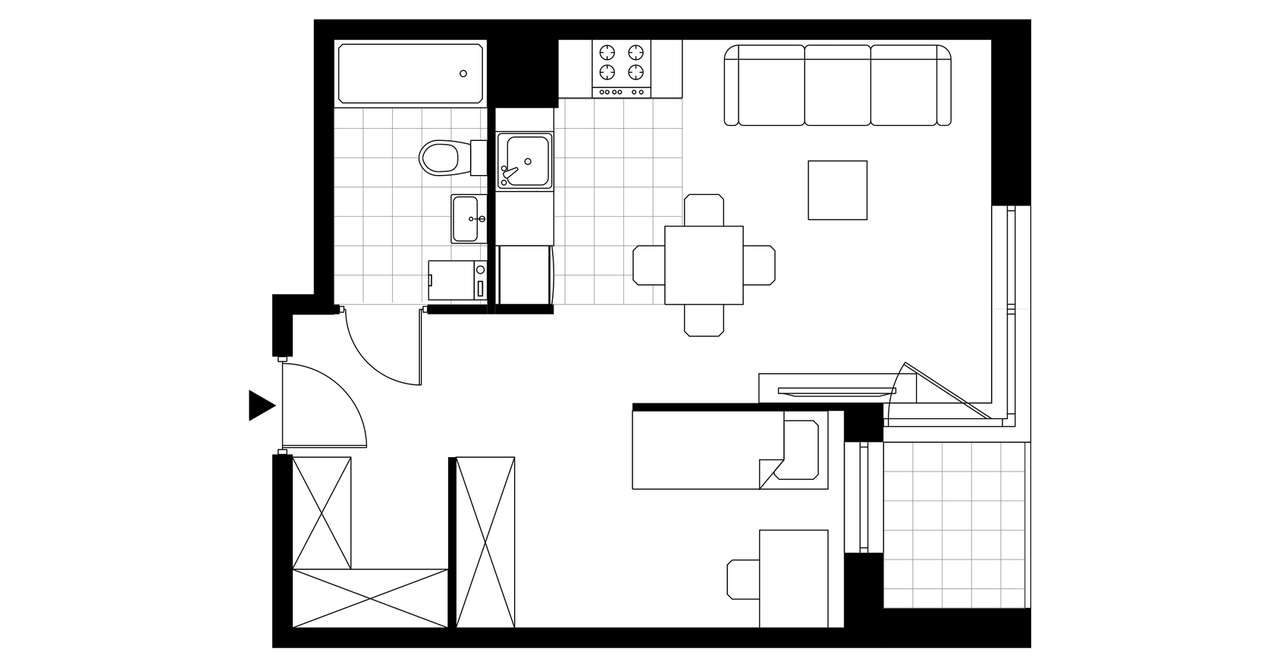 Pilotów 21 | mieszkanie 1-pok. | C/1 - Pełny obrazek: 4/9
