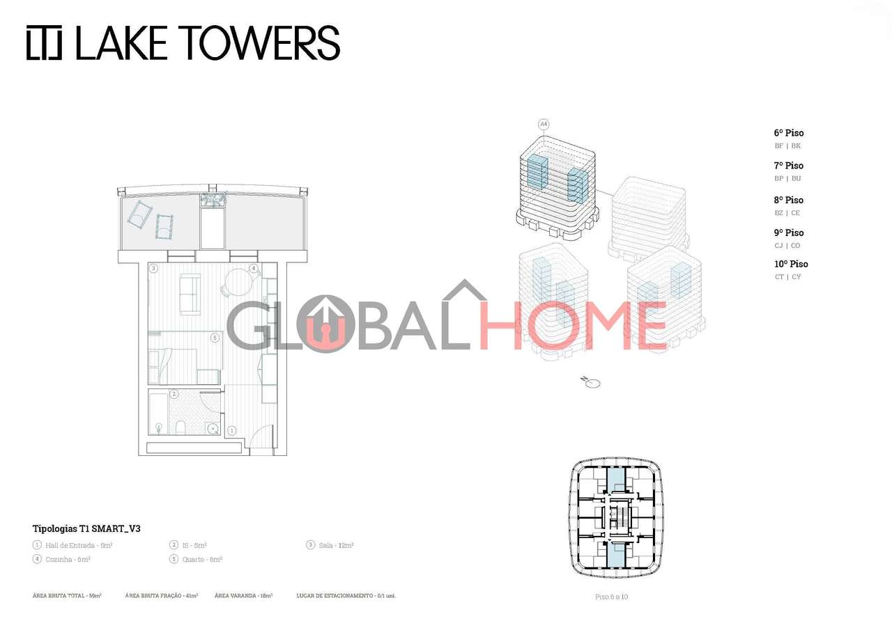 Apartamentos T1 – Lake Towers | Arca d’Água, Porto - Grande imagem: 4/21