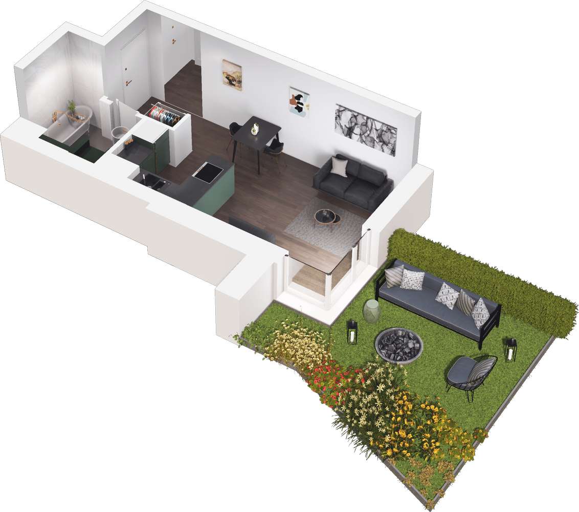 Zagajnikowa | nowe gotowe mieszkania przy parku | kawalerka | - Pełny obrazek: 2/9