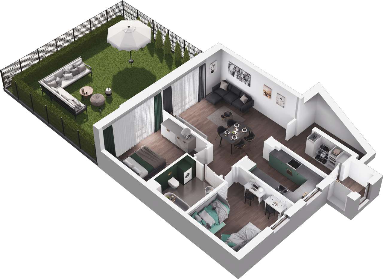 Zielone Przedmieście | mieszkanie 3-pok. | 50_1 - Pełny obrazek: 4/8