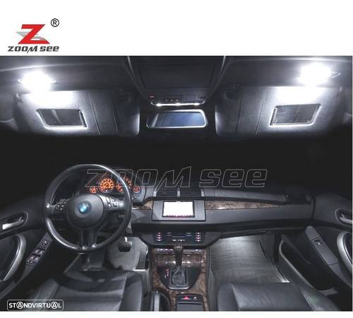KIT COMPLETO DE 20 LÂMPADAS LED INTERIOR PARA BMW X5 E53 2000-2006 - 5