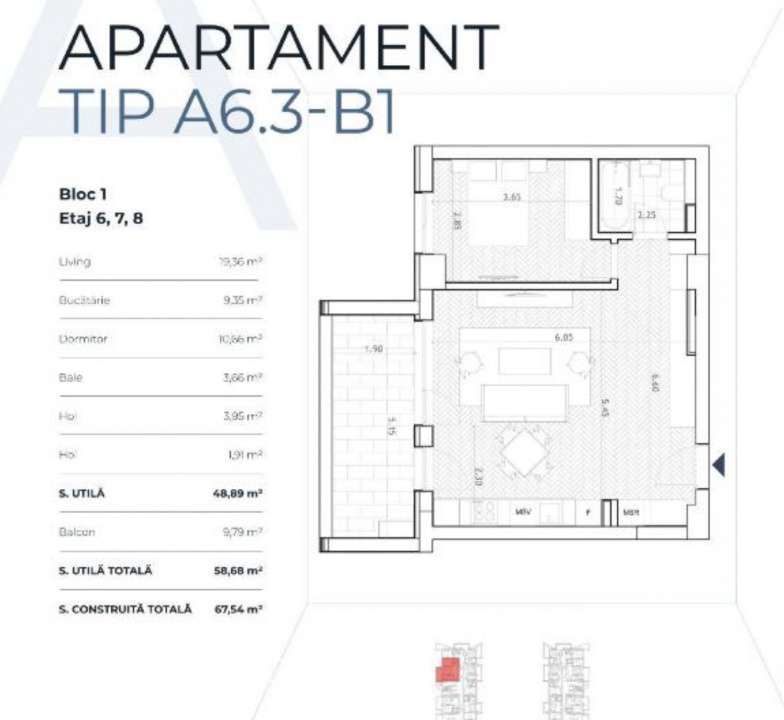 Vanzare 2 camere PRIMA VISTA Floreasa Barbu Vacarescu Pipera-9